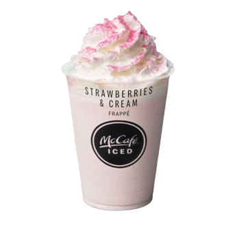 Strawberries & Cream Frappe at McDonald’s